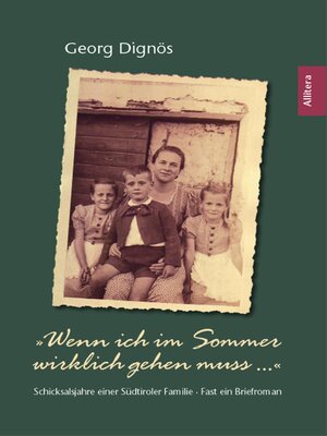 cover image of "Wenn ich im Sommer wirklich gehen muss ..."
